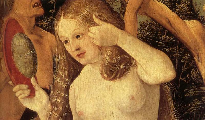 Details of The Three Stages of Life,with Death, Hans Baldung Grien